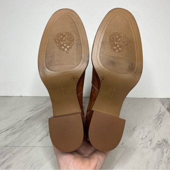 Vince Camuto Zeldina Brown Stacked Heel Boot 8M - Picture 14 of 15